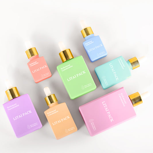 Square Clear Glass Pipette Flat Serum Bottles 30ml 50ml 100ml Essential Oil Rectangle Glass Dropper Bottle