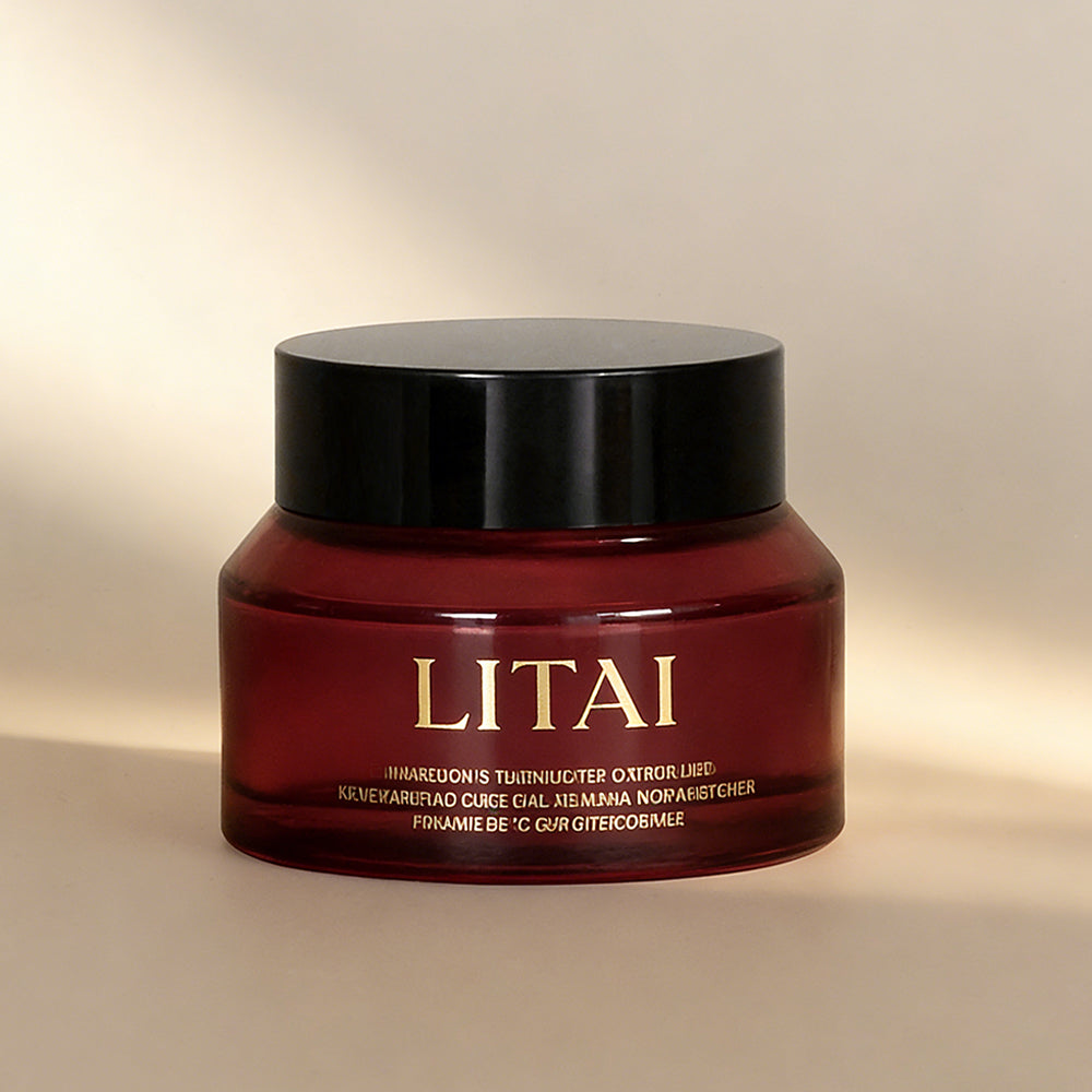 Luxury Glass Cream Jars 50g Cosmetic Body Butter Glass Container Face Cream Jars with Golden Lid