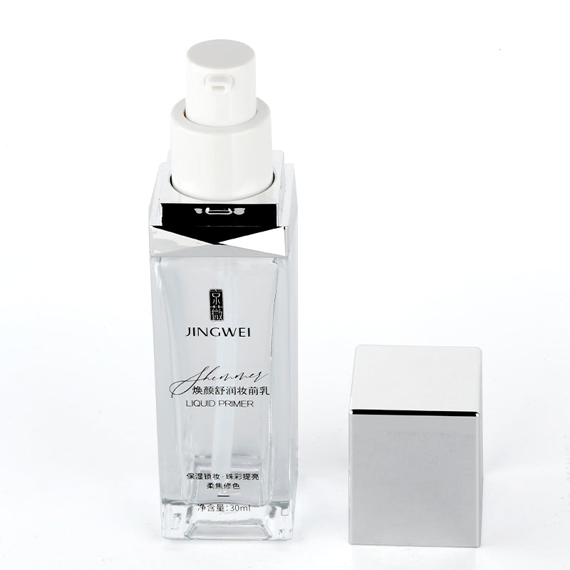 1oz Square Liquid Foundation Cream Glass Bottles