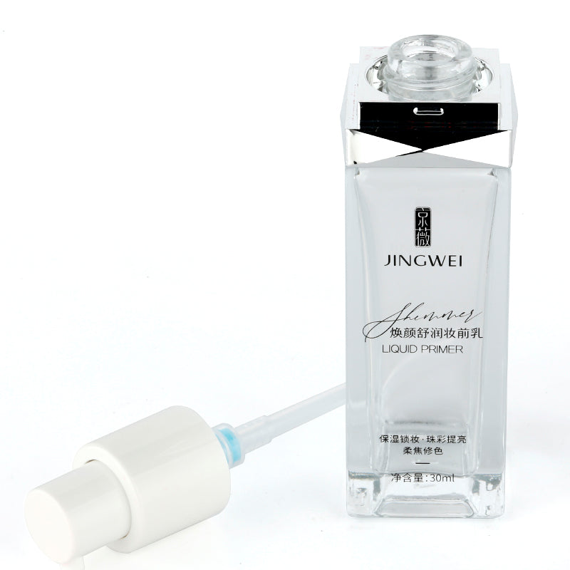1oz Square Liquid Foundation Cream Glass Bottles