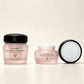 Luxury Frosted Clear Pink Glass Skincare Packaging Lotion Bottle With Golden Pump