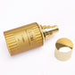 Thick Bottom Skin Care Packaging Golden Cosmetic Glass Bottle With Pump Spray Dropper