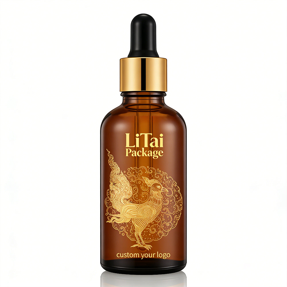 Empty Matte Glass Cosmetic Packaging Set Luxury Glass Cream Jar Custom Essential Oil Bottle