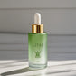 Custom Flat Shoulder 30ml 60ml 80ml Frosted Green Essential Serum Oil Glass Bottle With Dropper