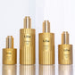 Thick Bottom Skin Care Packaging Golden Cosmetic Glass Bottle With Pump Spray Dropper