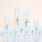 Luxury Matte White Frosted Wine Red Skincare Packaging Flat Shoulder Glass Jar Serum Bottle Set