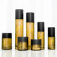 Luxury Matte White Frosted Wine Red Skincare Packaging Flat Shoulder Glass Jar Serum Bottle Set