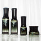 30ml 100ml 120ml Custom Gradient Black Square Cosmetic Glass Bottle Set with 50g moisturizing cream jar