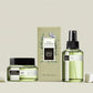 Unique 30 ml 60ml Hair Body Facial Oil Serum Bottle Custom Slanted Shoulder Black Glass Lotion Pump Bottle with Box