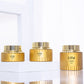 30g 50g 100g Empty Customized Face Cream Lotion Body Butter Cosmetic Glass Jar With Gold Lid