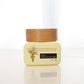 skincare face cream container packaging square 50ml Color glass cosmetic jar with bamboo lids