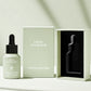 Skin Care Packaging Serum Bottle 1oz 30ml Clear Frosted Empty Slanted Shoulder Hair Essential Oil Glass Dropper Bottle with Box