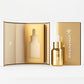 Skin Care Packaging Serum Bottle 1oz 30ml Clear Frosted Empty Slanted Shoulder Hair Essential Oil Glass Dropper Bottle with Box