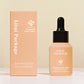 Skin Care Packaging Serum Bottle 1oz 30ml Clear Frosted Empty Slanted Shoulder Hair Essential Oil Glass Dropper Bottle with Box
