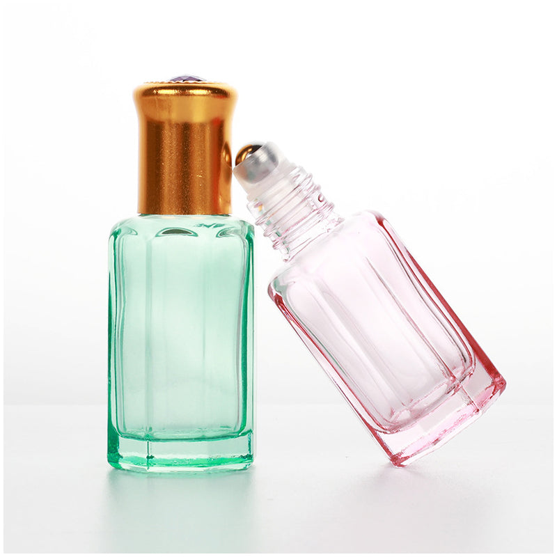 Glass Roll on Bottle Attar Perfume Bottle 3ml 6ml 12ml