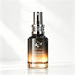 Custom Glass Cosmetic Packaging Amber Gradient Glass Face Serum Lotion Oil Bottle with Box