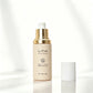 Custom Beige Luxury Hair Oil Serum Bottle 1 Oz Empty Push Press Dropper Glass Bottle 30ml With Box Packaging