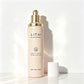 Custom Beige Luxury Hair Oil Serum Bottle 1 Oz Empty Push Press Dropper Glass Bottle 30ml With Box Packaging
