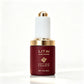 Round Empty 30ml Luxury Serum Bottle Customize Matte Transparent Dark Red Skincare Glass Dropper Bottle With Box