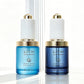 30ML Blue Empty Frosted Glass Skincare Dropper Bottles With Packaging Box