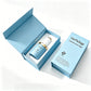 30ML Blue Empty Frosted Glass Skincare Dropper Bottles With Packaging Box