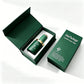 Custom Dark Green 1oz Empty 30ml Facial Oil Glass Bottles With Push Button Dropper Serum Glass Bottle With Box