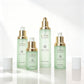 Empty Frosted Green Glass Cream Cosmetic Pump Bottle Luxury 100 ml 30ml Pump Dropper Spray Bottle Cosmetics