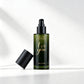 Custom Logo Thick Grass Green Glass Serum Bottles 100ml Empty Luxury Hair Oil Pump Bottle with Box