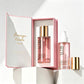 Luxury 30mL 50mL100mL Serum Cosmetic Skincare Packaging Frosted Pink Gradient With Box