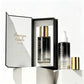 Empty Unique 50ml 100ml Cosmetic Serum Glass Pump Bottle for Hair Oil with Box and logo