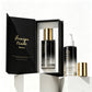 Empty Unique 50ml 100ml Cosmetic Serum Glass Pump Bottle for Hair Oil with Box and logo