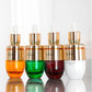 Custom Logo 30ml Glass Dropper Bottle Electroplated gold Serum Bottle