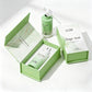 30ml Frosted Green Glass Press Button Dropper Bottles Custom Empty with Packaging Box
