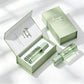 30ml Frosted Green Glass Press Button Dropper Bottles Custom Empty with Packaging Box
