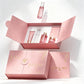 High-end Black Lace Pattern Cosmetic Gift Box Set Empty Professional Skin Care Packaging Solutions