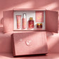 High-end Black Lace Pattern Cosmetic Gift Box Set Empty Professional Skin Care Packaging Solutions