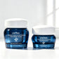 30g 50g 100g Luxury Double Wall Body Scrub Container Eye Cream Cosmetic Jar with Black Lids