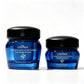 30g 50g 100g Luxury Double Wall Body Scrub Container Eye Cream Cosmetic Jar with Black Lids