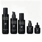 Matte Black Glass Pump Bottle and Dropper Bottle Set Empty for Brand Custom with Box
