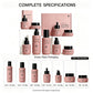 Matte Pink Glass Dropper Bottle Empty Custom 30ml Skin Care Serum Oil Packaging with Box