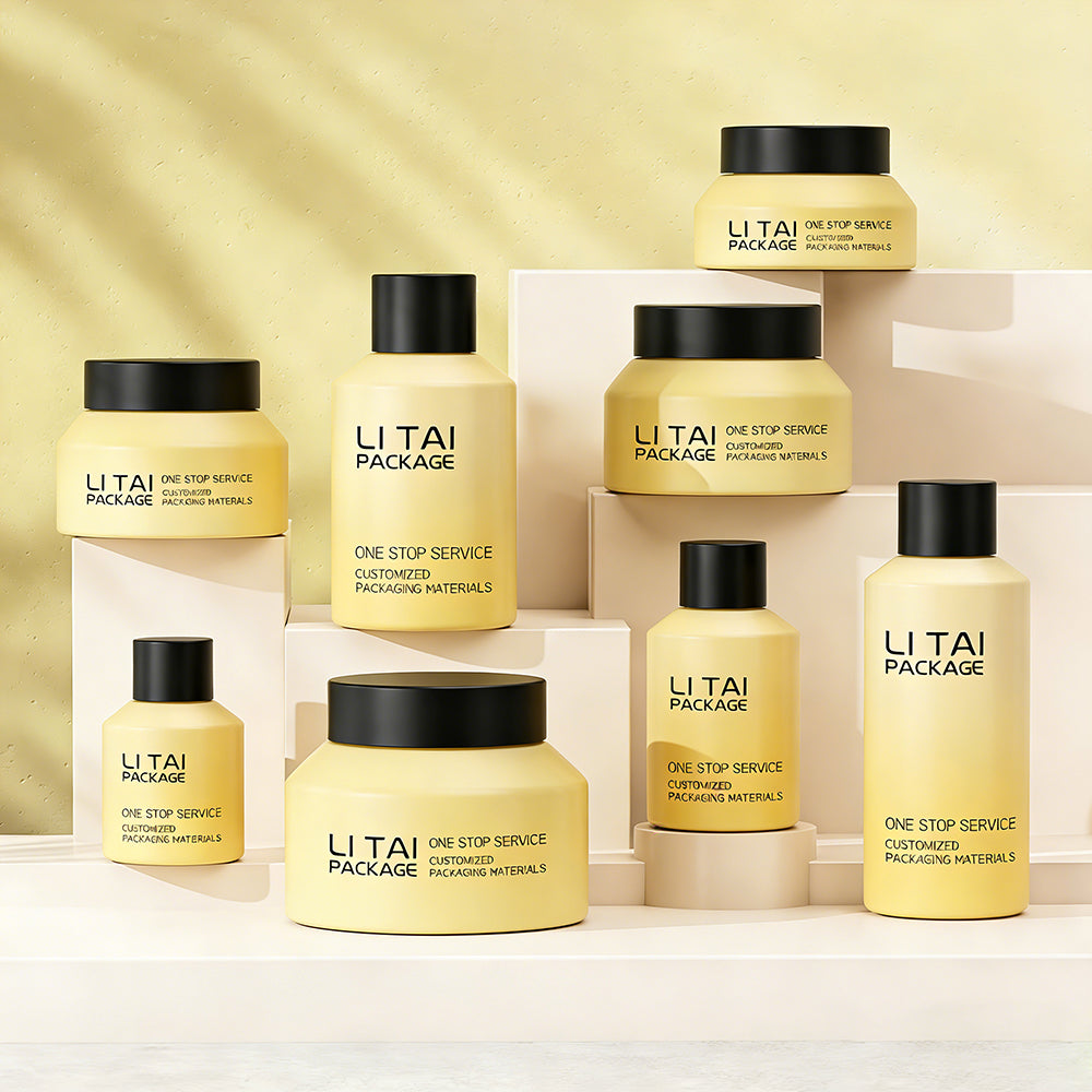 Frosted 15 30 60 100 120 ml 100g Cosmetic Glass Container Face Cream Lotion Pump Bottle and Jar Skincare Set Packaging