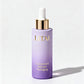 Customized Cosmetic Flat Shoulder Matte purple Glass Bottle With Dropper for Essential Oil Serum