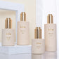 30ml 40ml 100ml Frosted Glass Pump Lotion Spray Cream Bottle Glass Dropper Serum Bottle with Gold Top