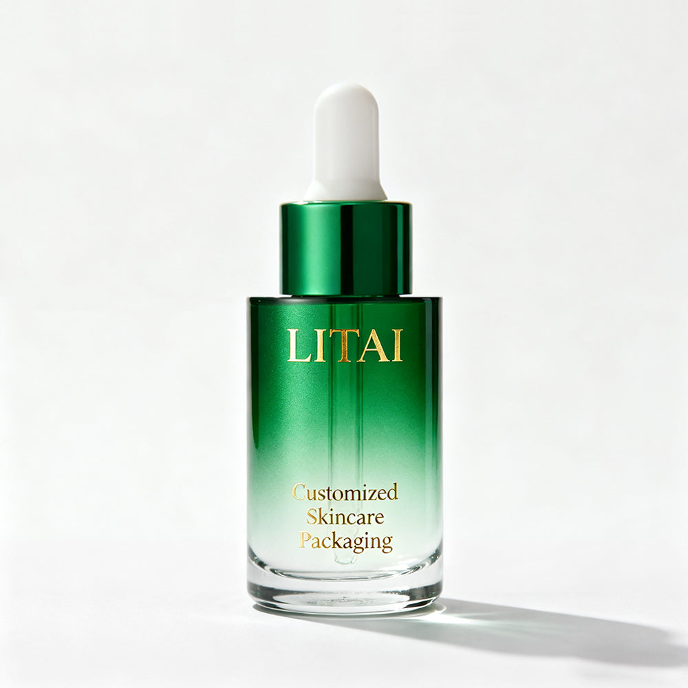 100 ml Cuticle Hair Gradient Transparent Glass Serum Dropper Bottle Essential Oil Bottle With Glass Pipette