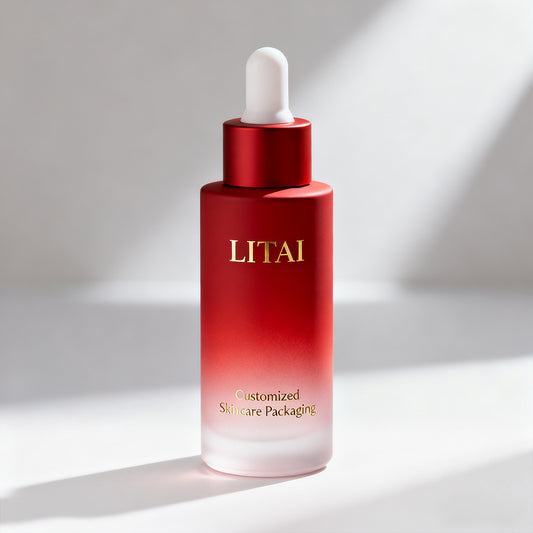 Luxury 20ml 30ml 50ml 100ml 1oz 2oz Gradient Color Glass Dropper Bottles for Skin Care Serum