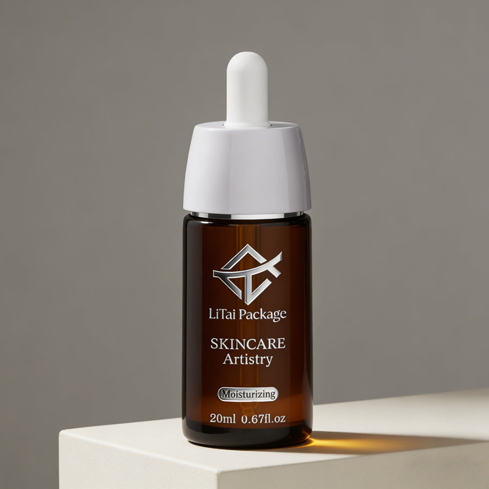 20ml 10ml Empty Luxury Custom Logo Hair Care Essential Oil Glass Dropper Bottle for Serum