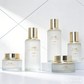 30ml 40ml 100ml Frosted Glass Pump Lotion Spray Cream Bottle Glass Dropper Serum Bottle with Gold Top