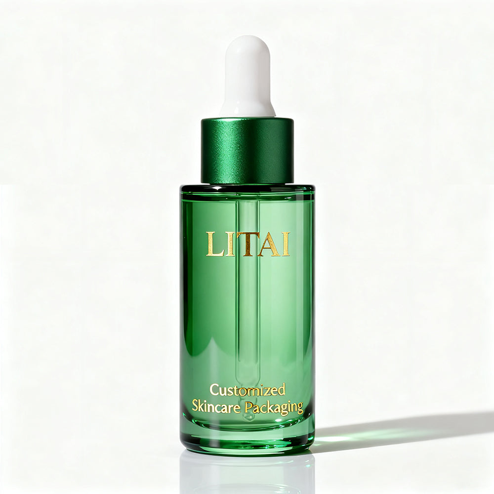 Luxury 30ml 40ml Gradient Color Serum Hair Oil Bottle Empty Cosmetic Bottle Packaging with Dropper