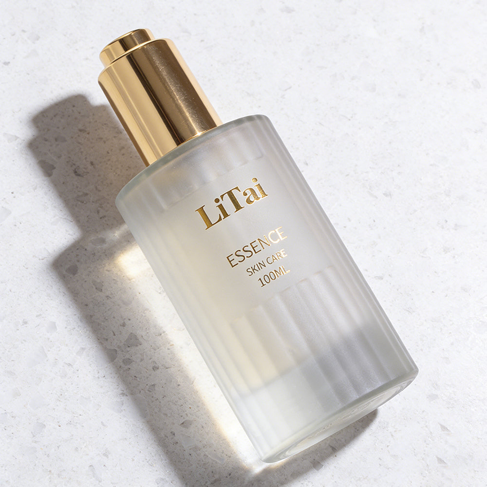 30ml 40ml 100ml Frosted Glass Pump Lotion Spray Cream Bottle Glass Dropper Serum Bottle with Gold Top