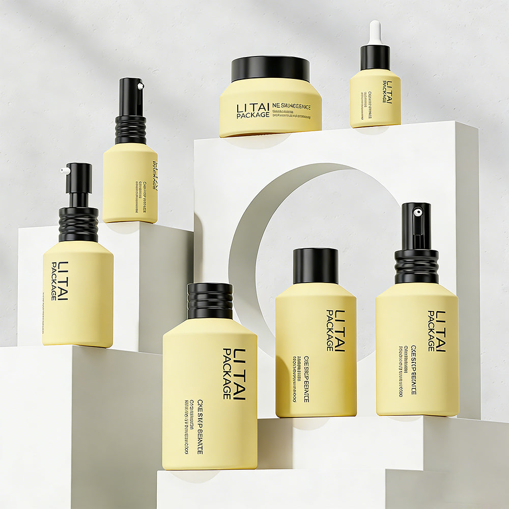 Frosted 15 30 60 100 120 ml 100g Cosmetic Glass Container Face Cream Lotion Pump Bottle and Jar Skincare Set Packaging